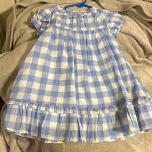 Blue and White Checkered Dress